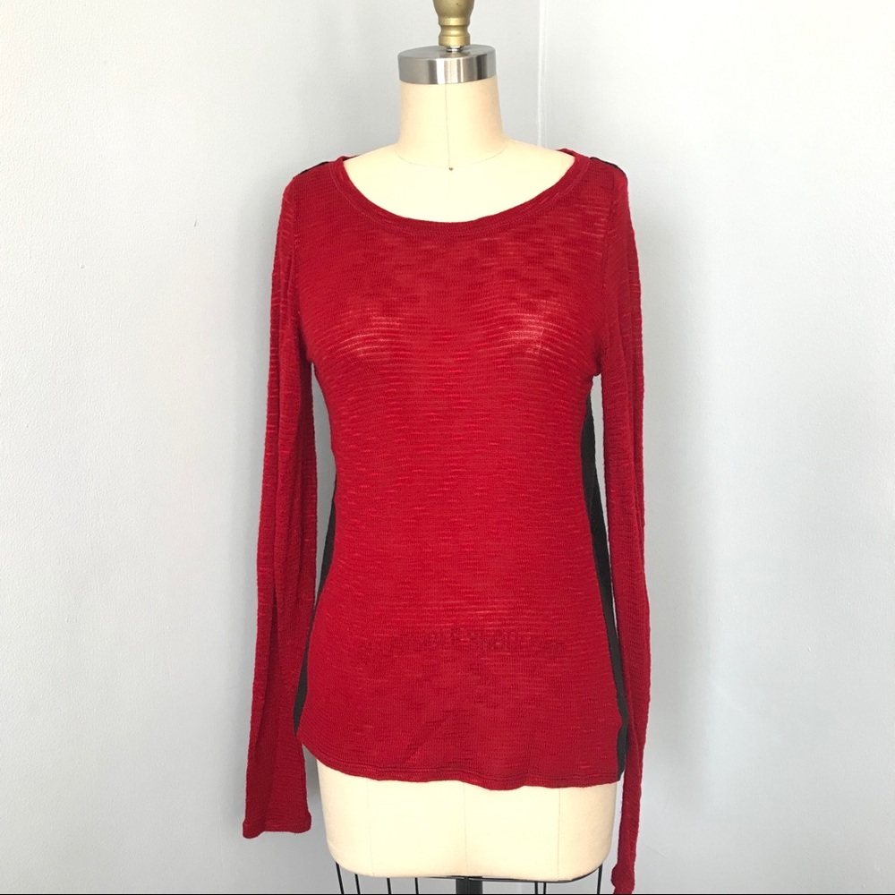 DKNY Jeans Color Block Sweater